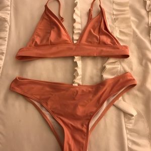 Peach bikini size small